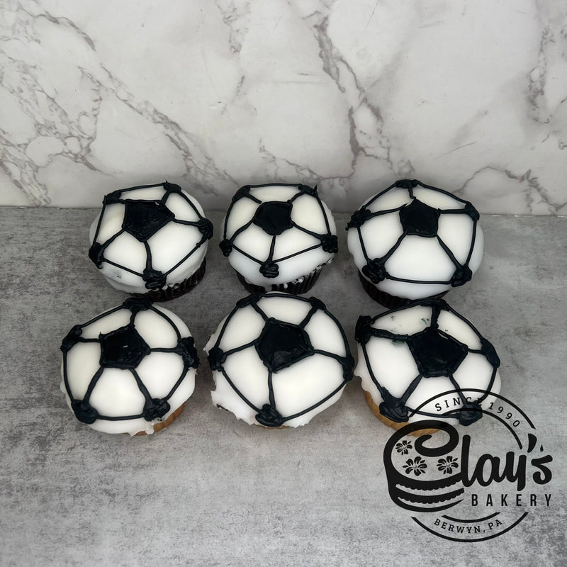 Dipped Soccer Cupcakes