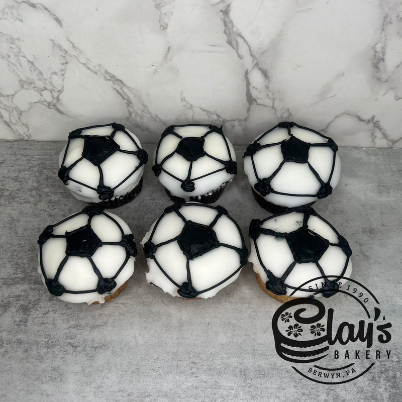 Dipped Soccer Cupcakes