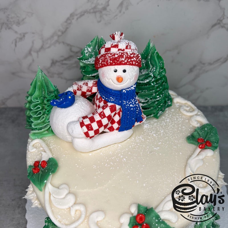 Snowman Figure in the Woods
