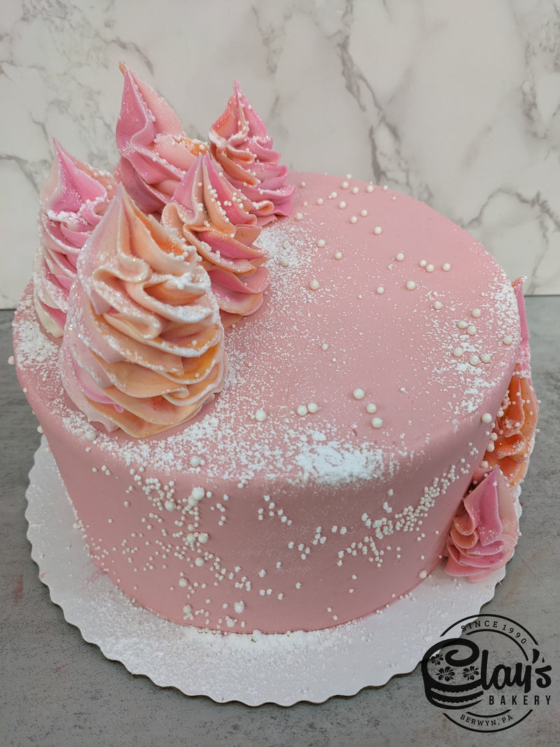 Snowy in Peach and Pink