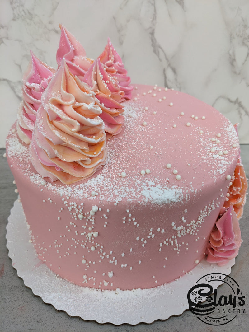 Snowy in Peach and Pink