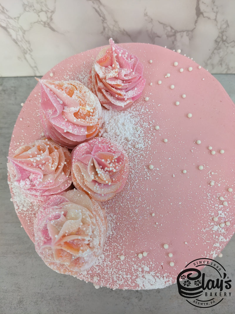 Snowy in Peach and Pink