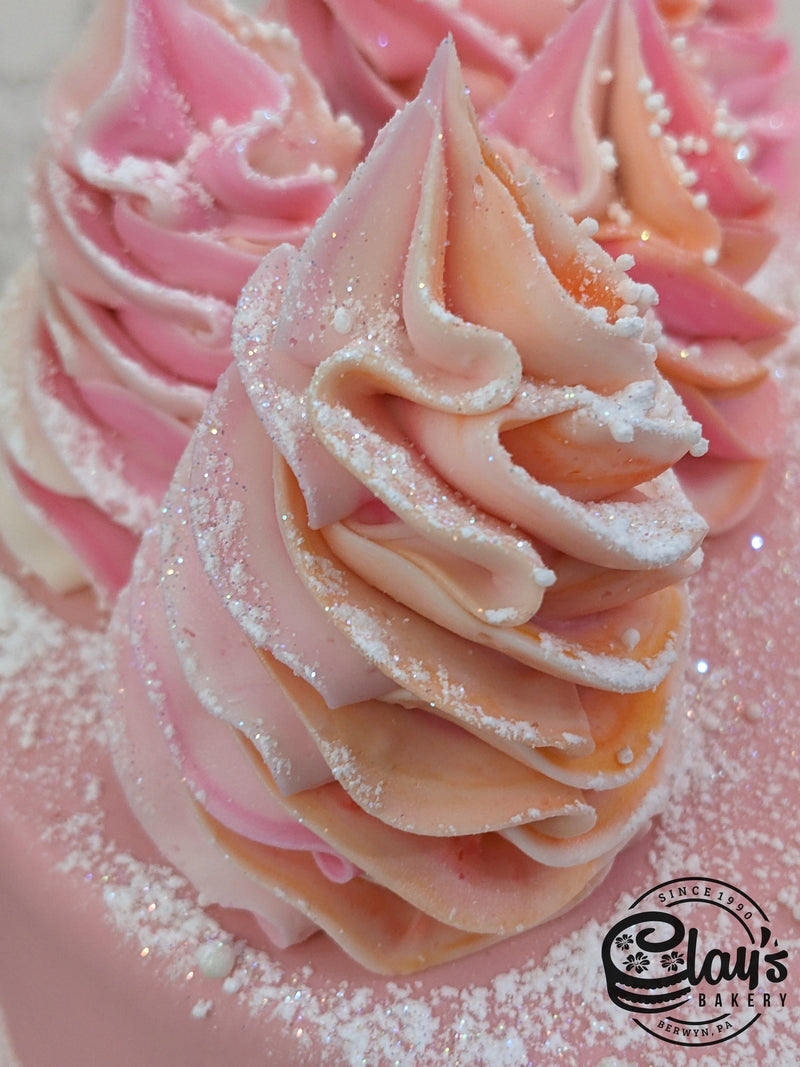 Snowy in Peach and Pink