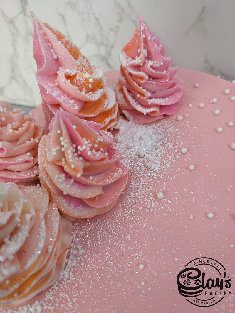 Snowy in Peach and Pink