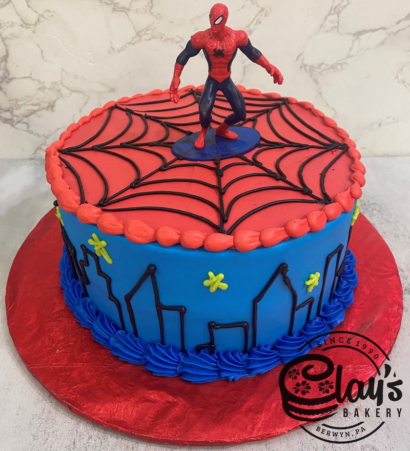 Spider-Man Figure on Web