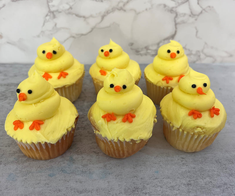 Yellow Chick Cupcakes