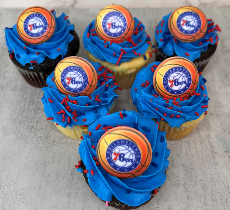 76ers Ring Cupcakes