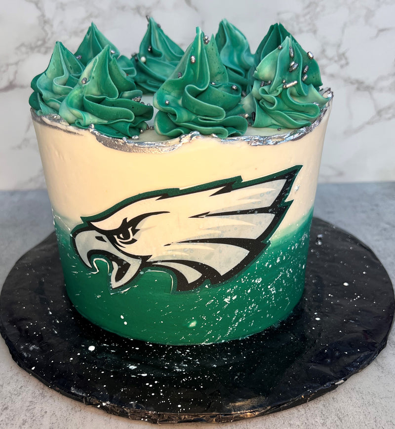 Eagles Ombre Cake