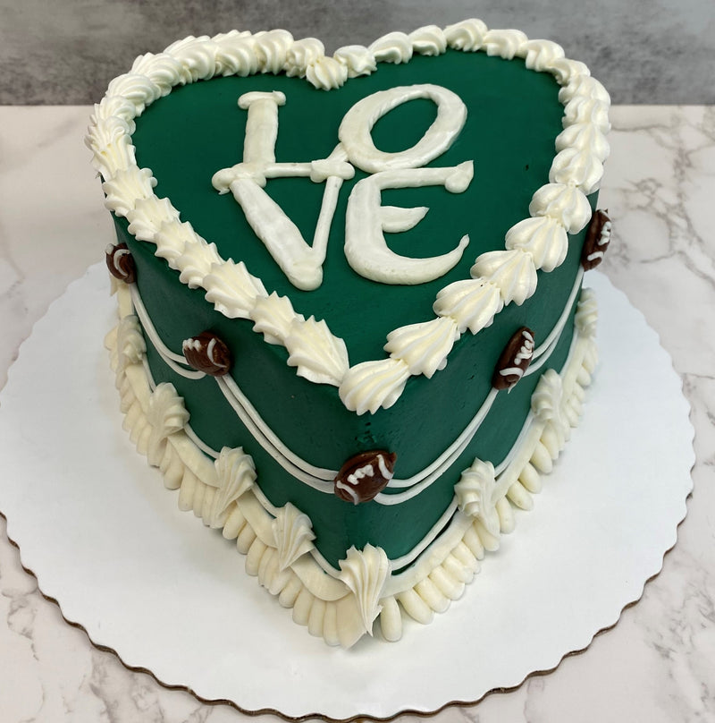 Philadelphia Heart Shaped Cake