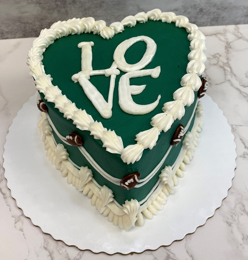 Philadelphia Heart Shaped Cake