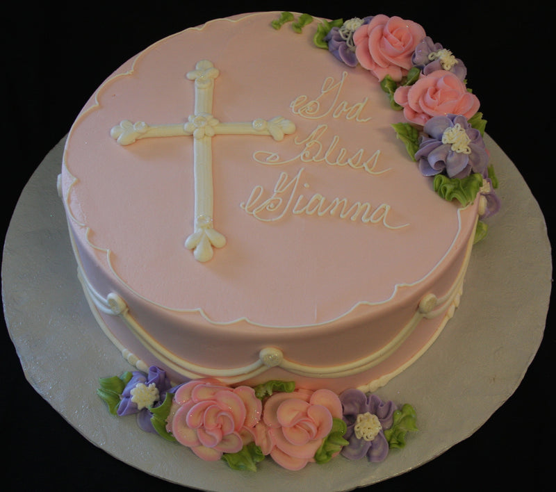 Cross with Elegant Flowers