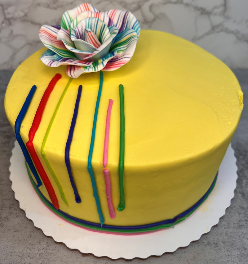 Gumpaste Flower with Stripes