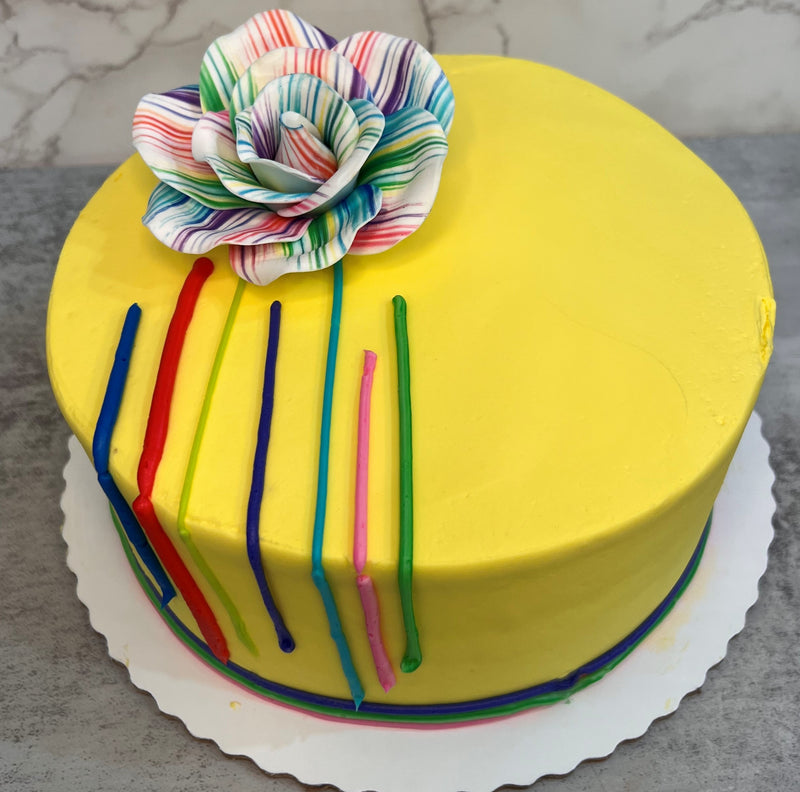 Gumpaste Flower with Stripes