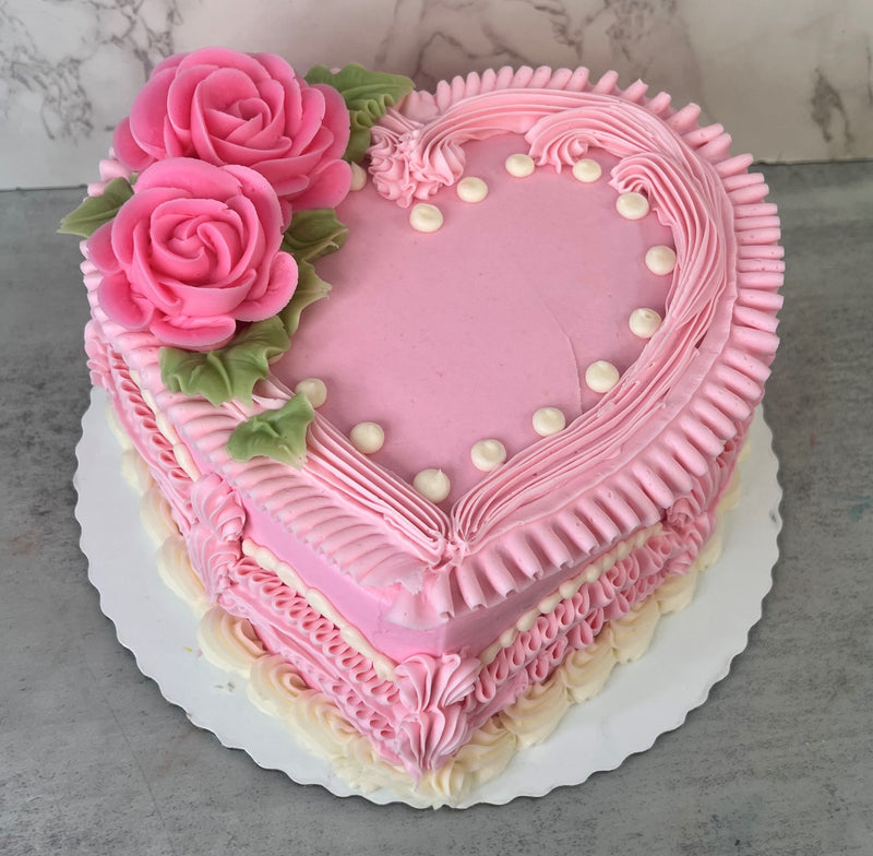 Slice of Heart - Shaped Cake