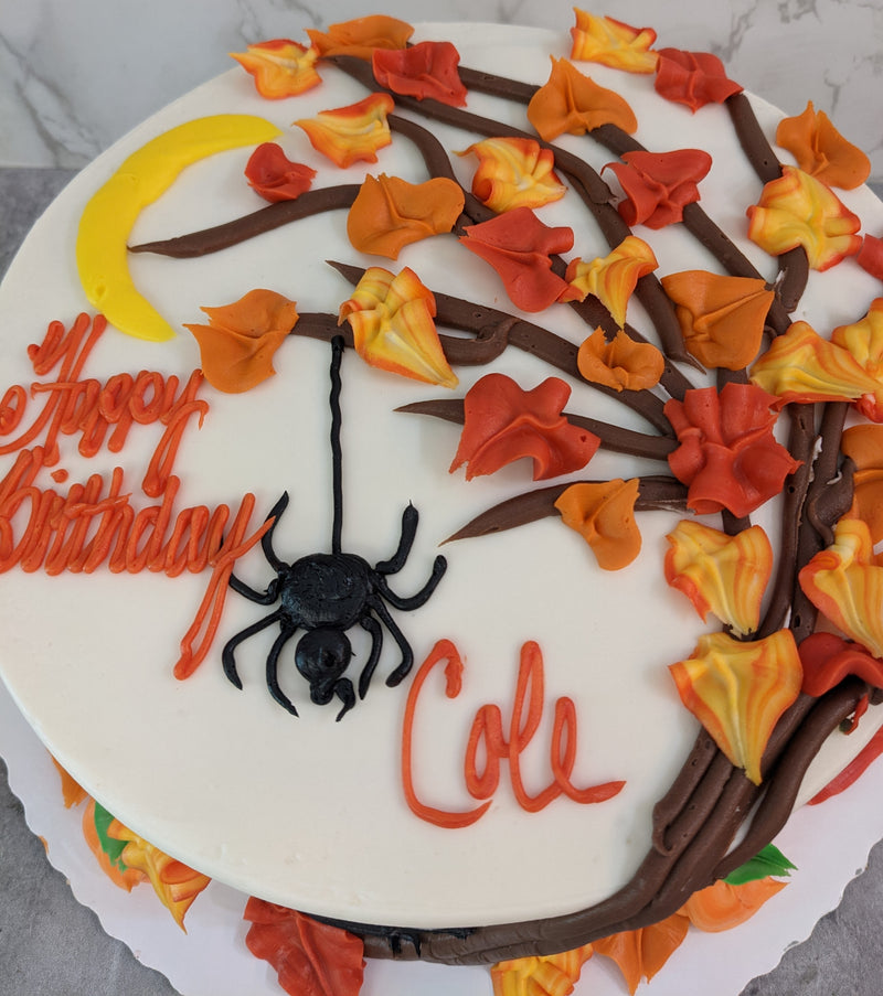Autumn Tree with Spider