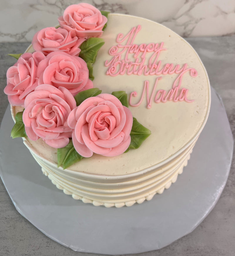 Light Pink Roses with Lined Sides