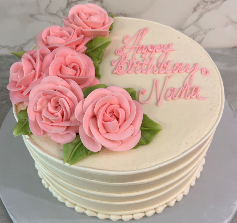 Light Pink Roses with Lined Sides