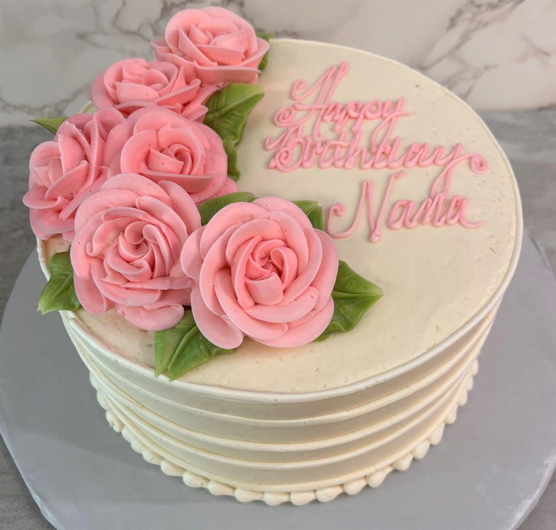 Light Pink Roses with Lined Sides