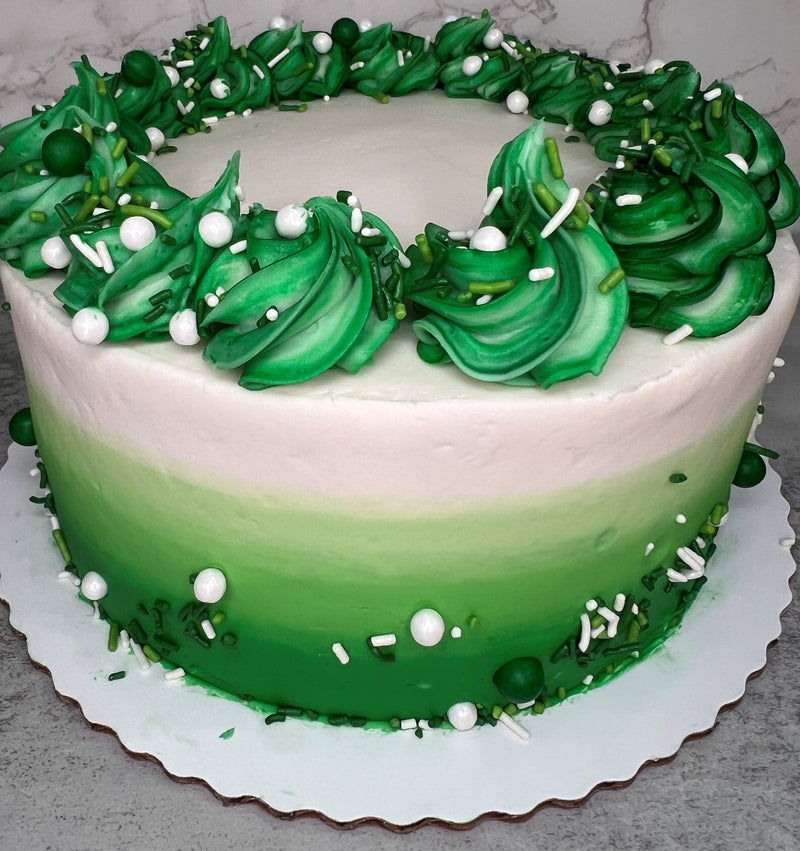 Green Dollops and Ombre