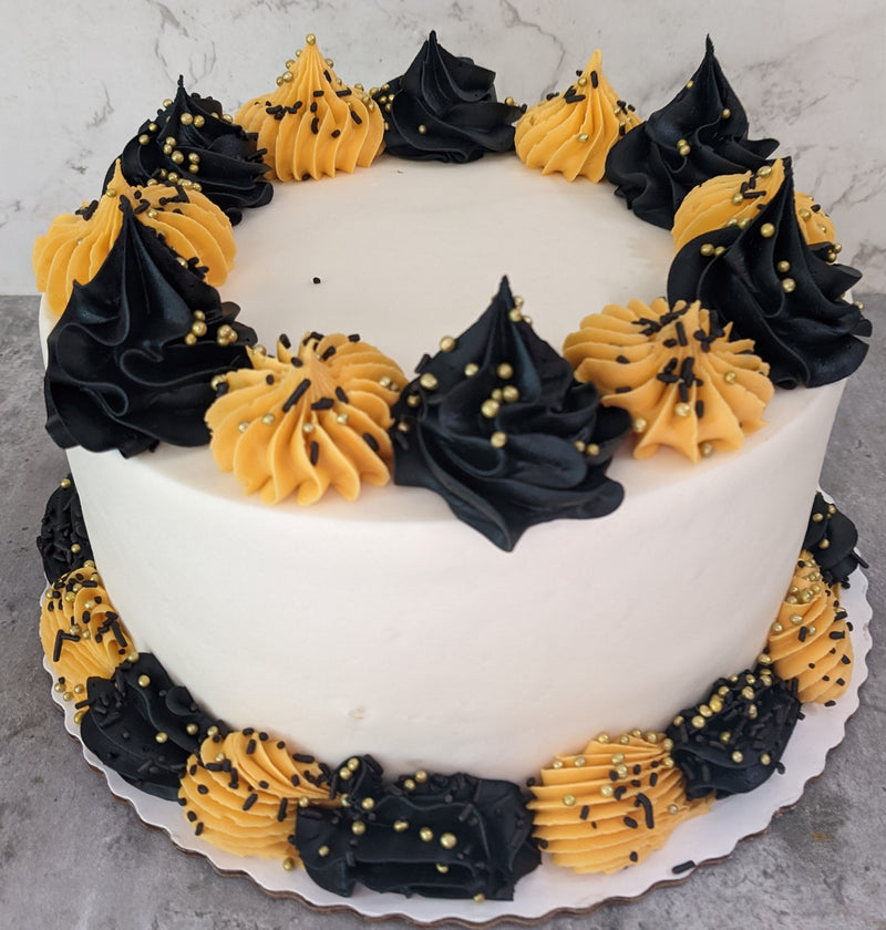 Black and Yellow Poofs