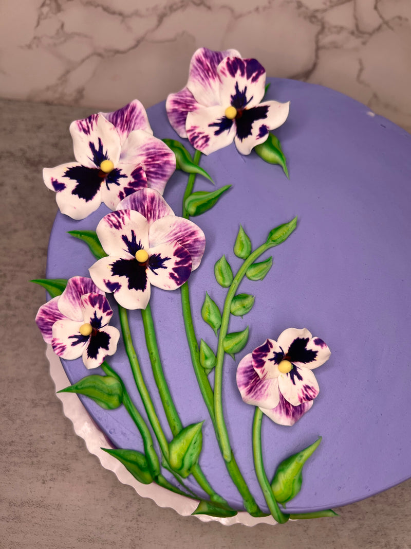 Pretty Spring Gumpaste Pansies