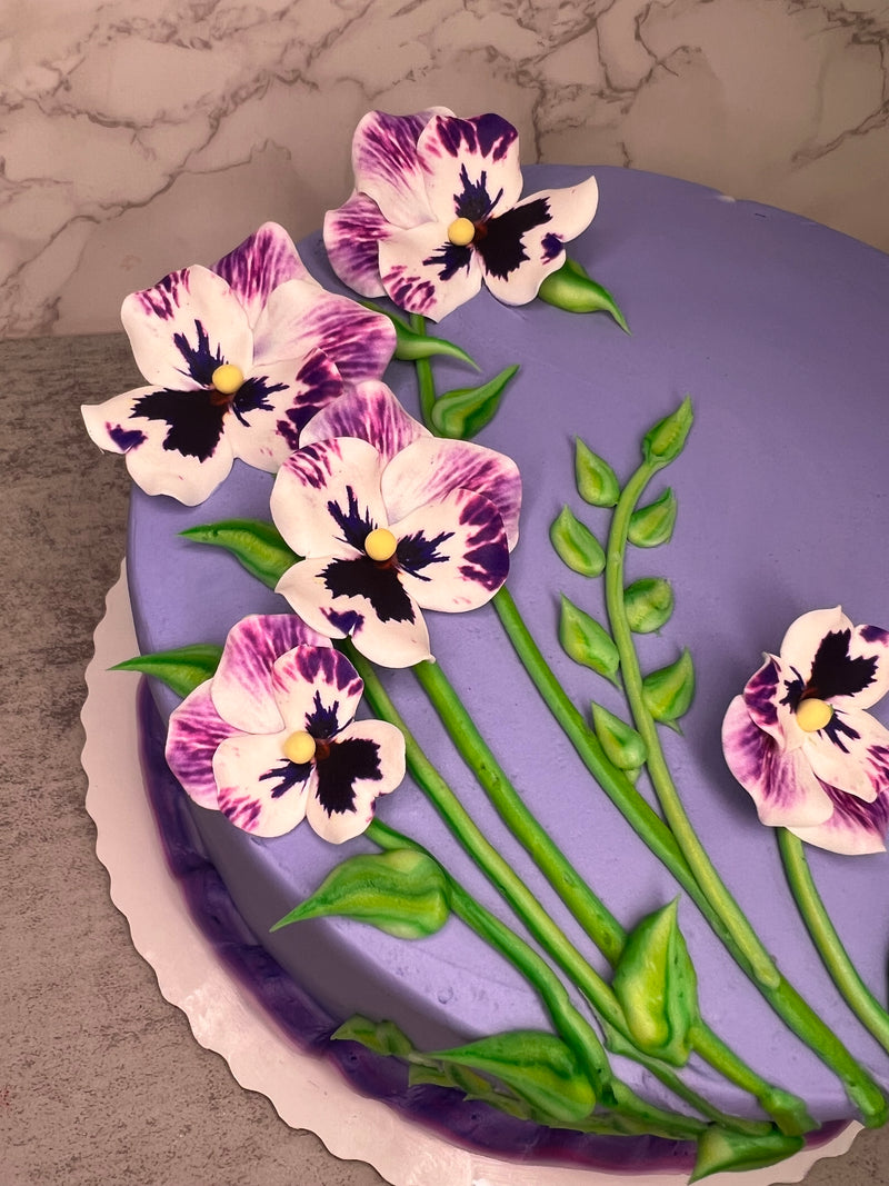 Pretty Spring Gumpaste Pansies