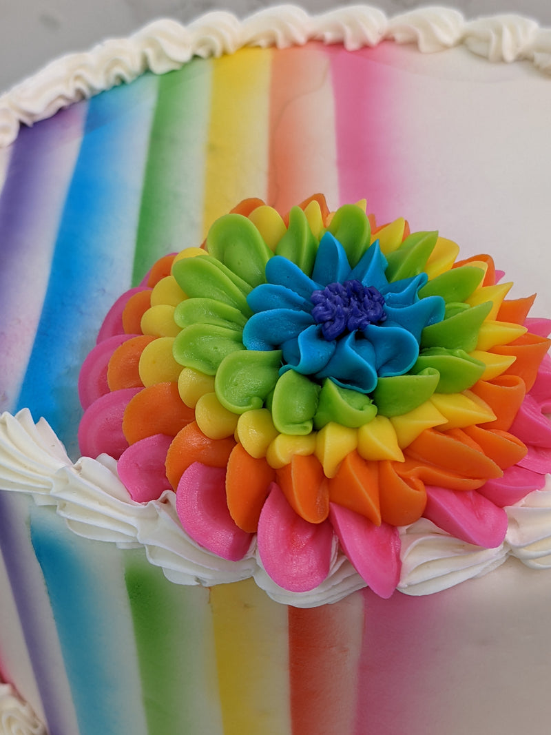 Rainbow Petals and Stripes