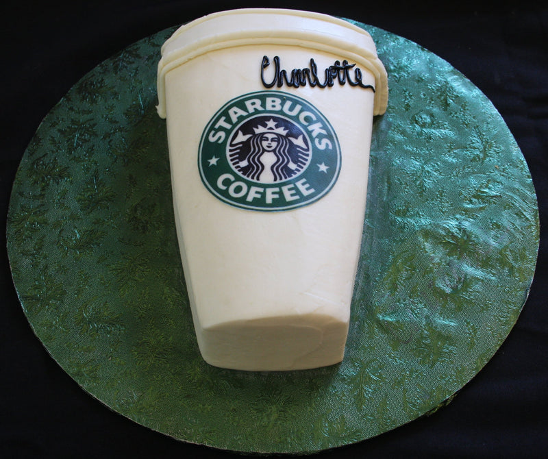 Starbucks Cup Shaped Cake