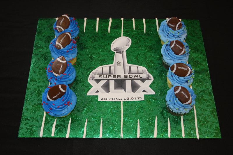 Superbowl Field Cupcake Shape