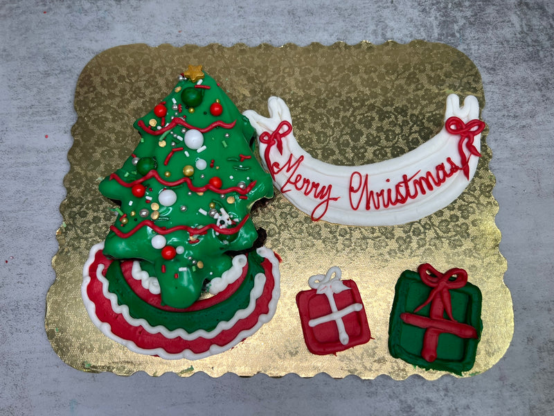 Christmas Brownie Cake