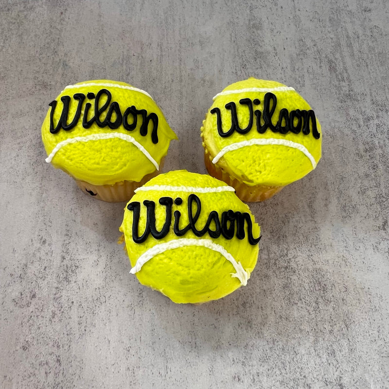 Wilson Tennis Cupcakes