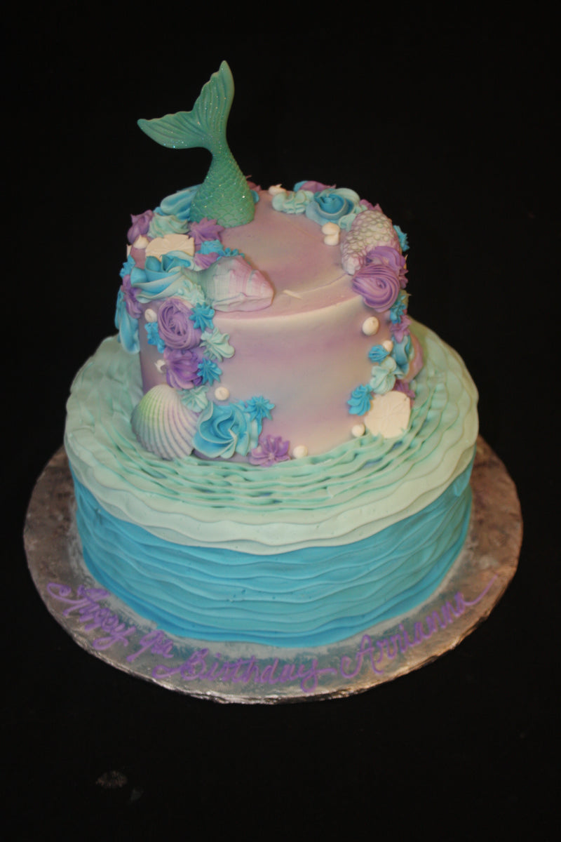 Mermaid with Ruffles - Two Tier