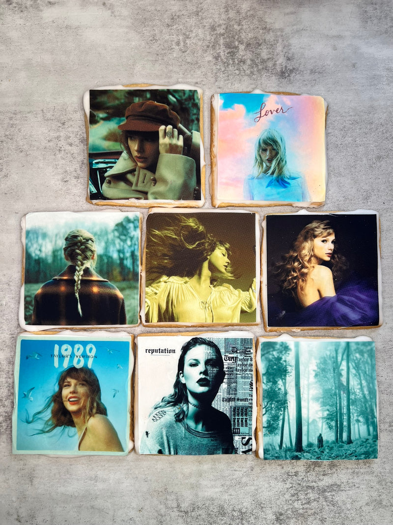 Taylor Swift Album Edible Image Cookies