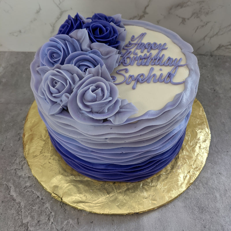 Purple Ombre Ruffles