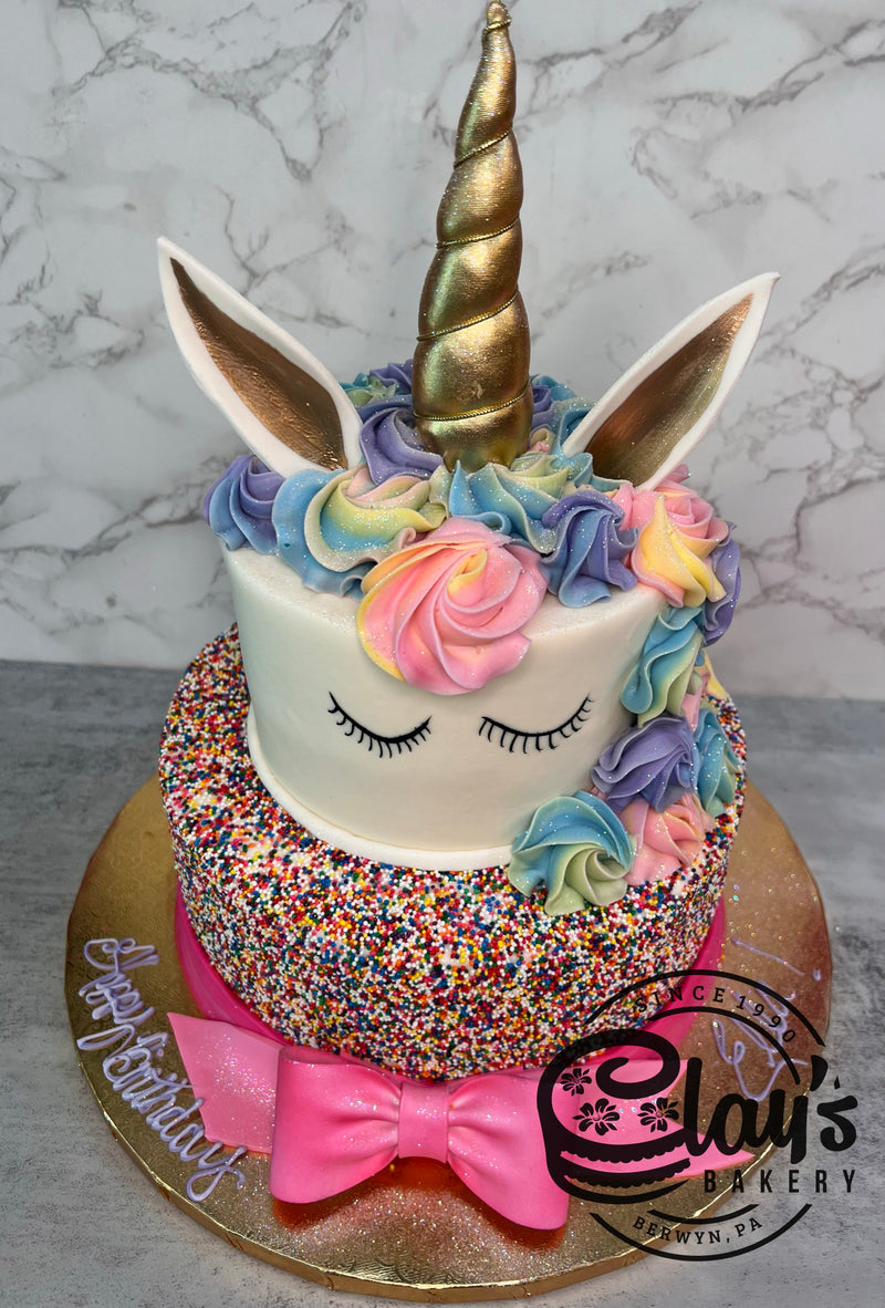 Sprinkled Unicorn - Two Tier