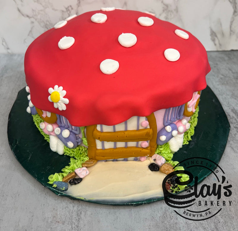 Fondant Mushroom House