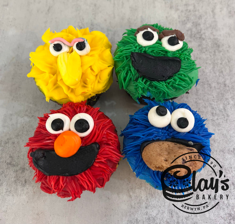 Buttercream Sesame Street Cupcakes