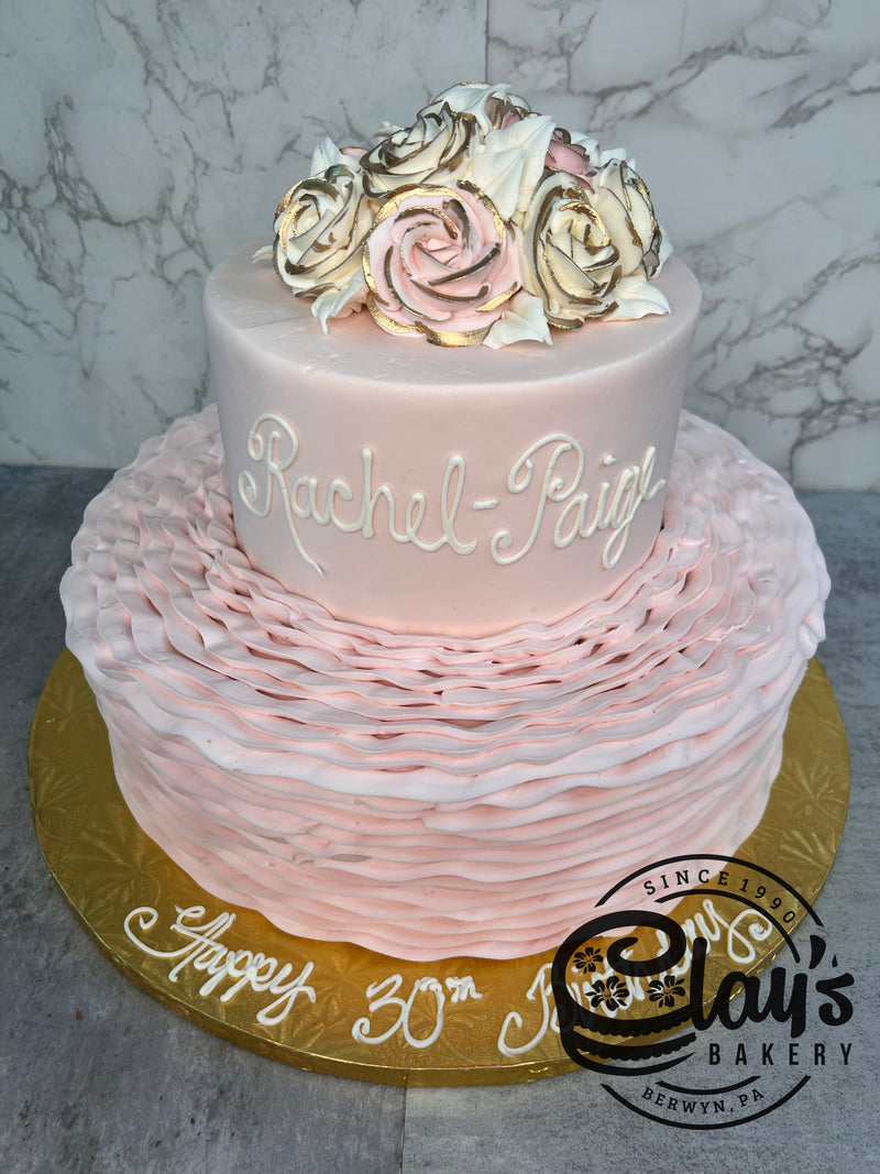 Ruffles and Roses - Two Tier