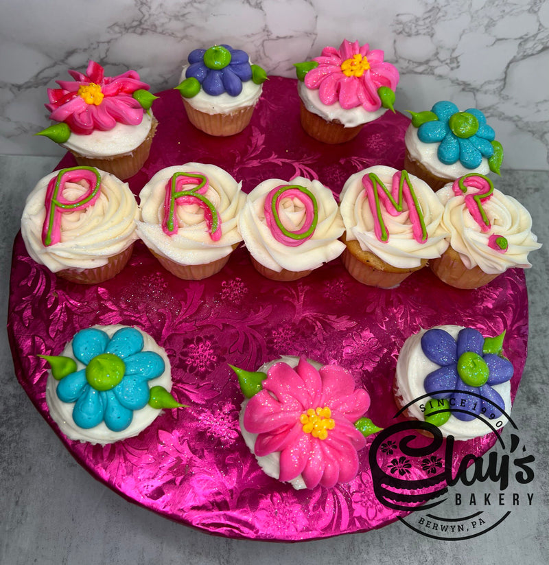 Floral Promposal (12 Cupcakes)