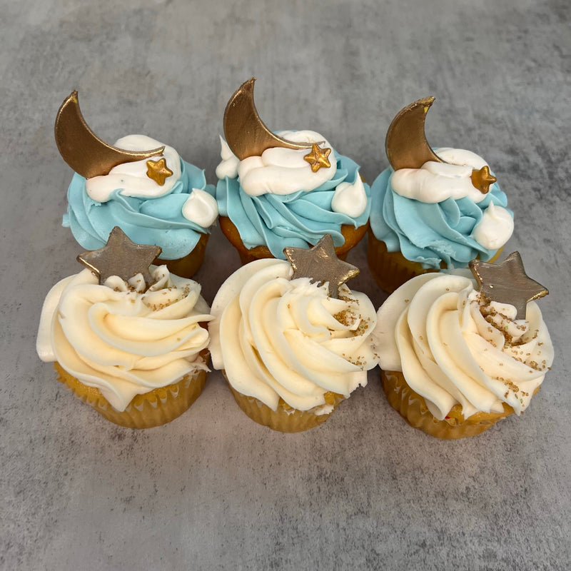 Moon and Star Cupcakes