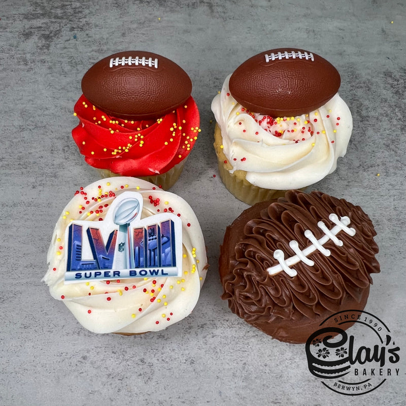 Big Game Color Cupcakes - With Logo and Rings