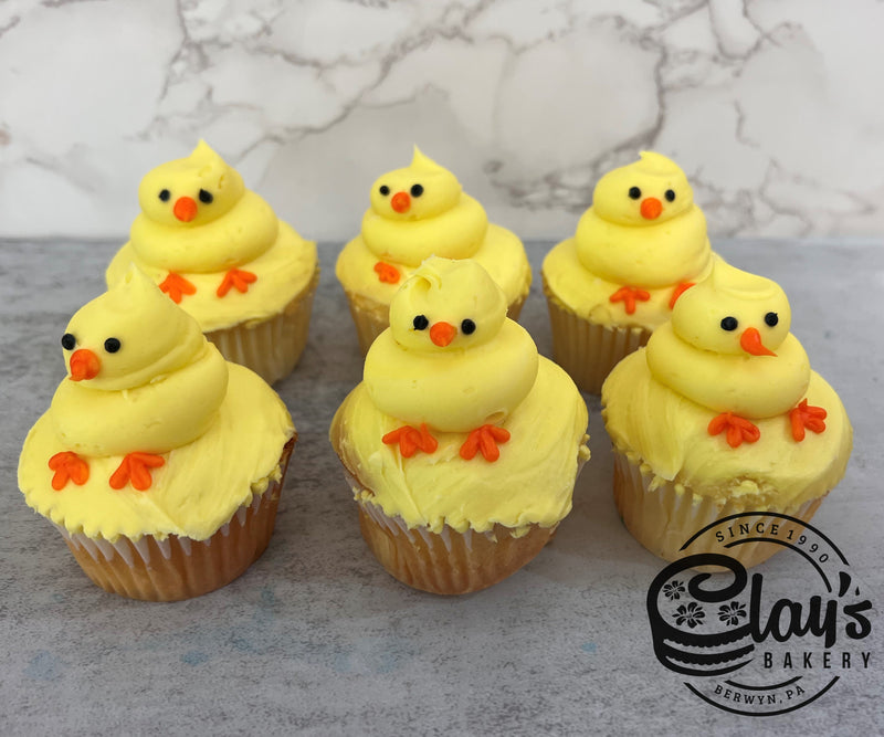 Yellow Chick Cupcakes