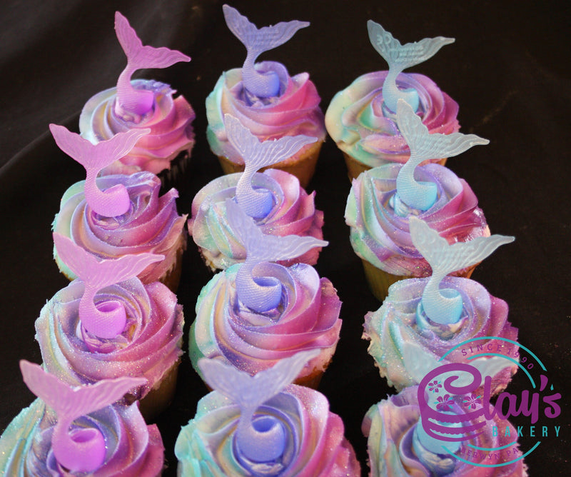 Mermaid Tail Cupcakes