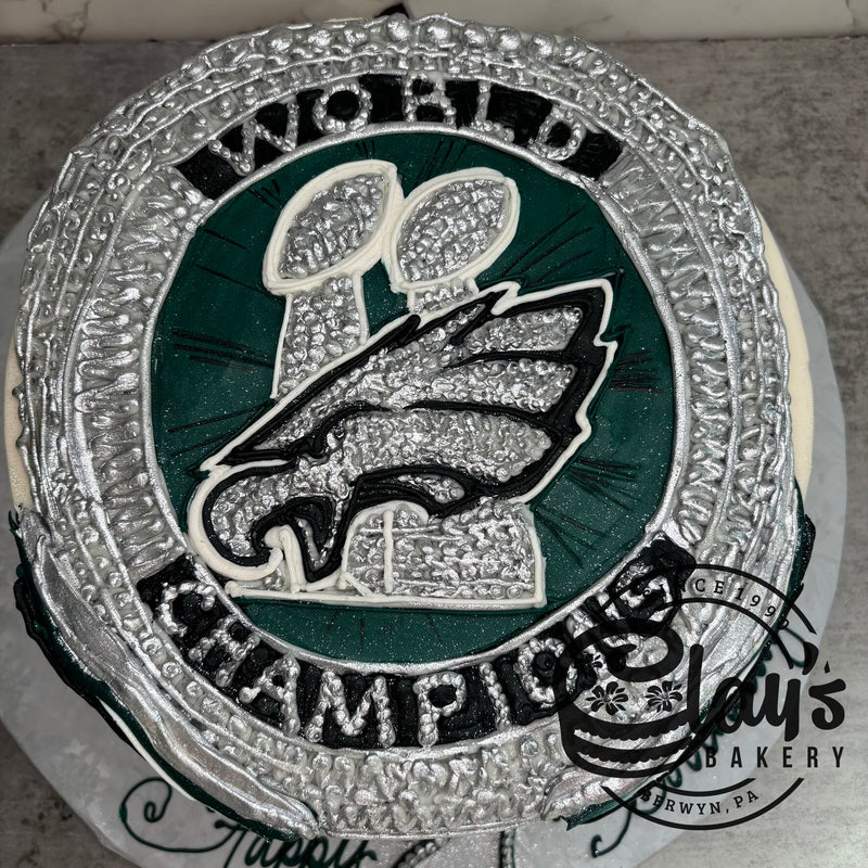 EAGLES SUPERBOWL RING (9" or 10" cake)