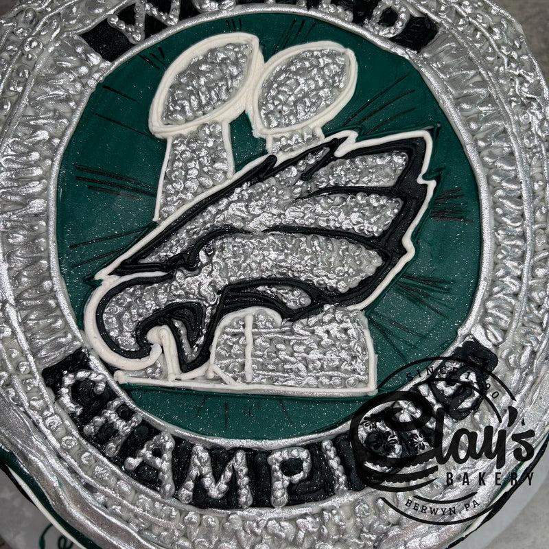 EAGLES SUPERBOWL RING (9" or 10" cake)