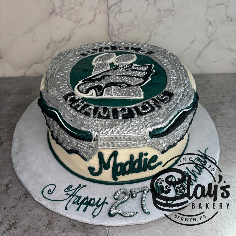 EAGLES SUPERBOWL RING (9" or 10" cake)