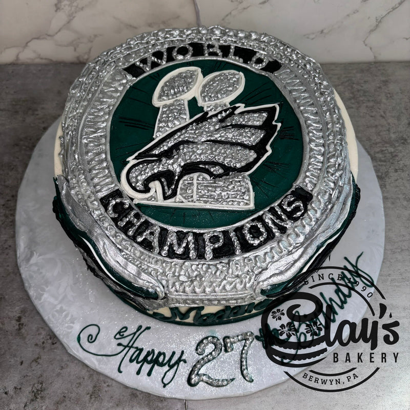 EAGLES SUPERBOWL RING (9" or 10" cake)