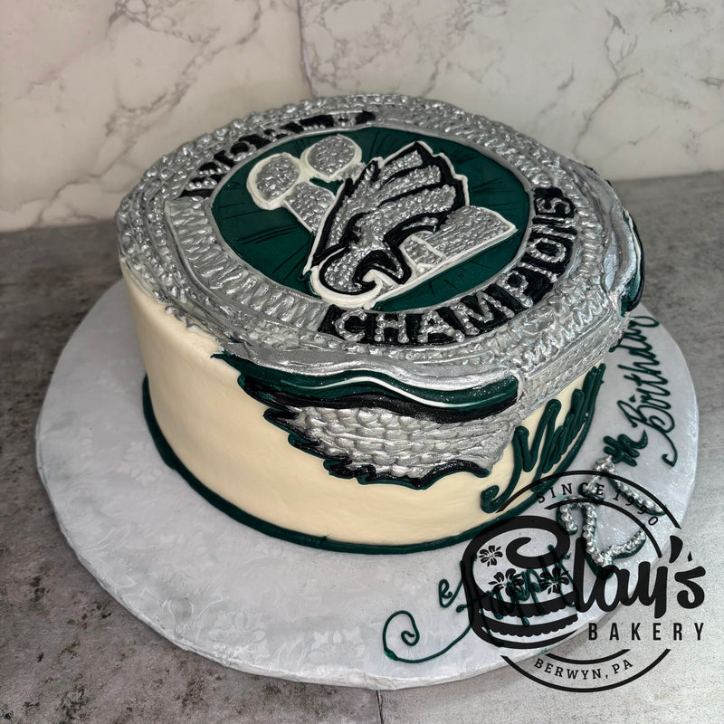 EAGLES SUPERBOWL RING (9" or 10" cake)