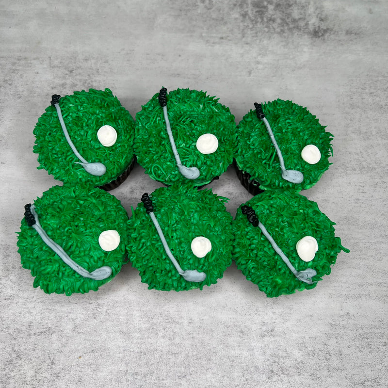 Golf Club and Ball Cupcake