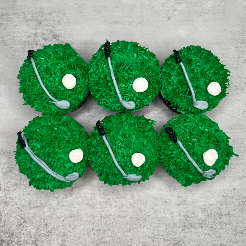 Golf Club and Ball Cupcake